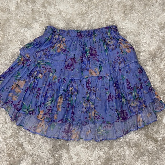 Beautiful ruffle mini skirt LOVESHACKFANCY,All Products : American Fashion Style Bags On Sale